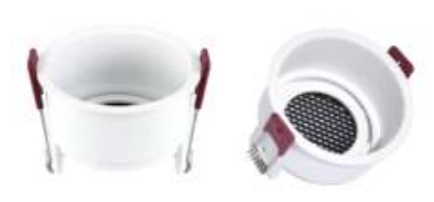 TL-FRAME 10 High-Efficiency Round LED Downlight Frame 85x56mm Compatible with 75mm Cutout, Ideal for Commercial and Residential Ceiling Lighting Applications